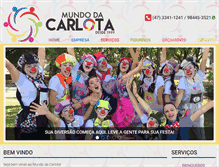 Tablet Screenshot of mundodacarlota.com